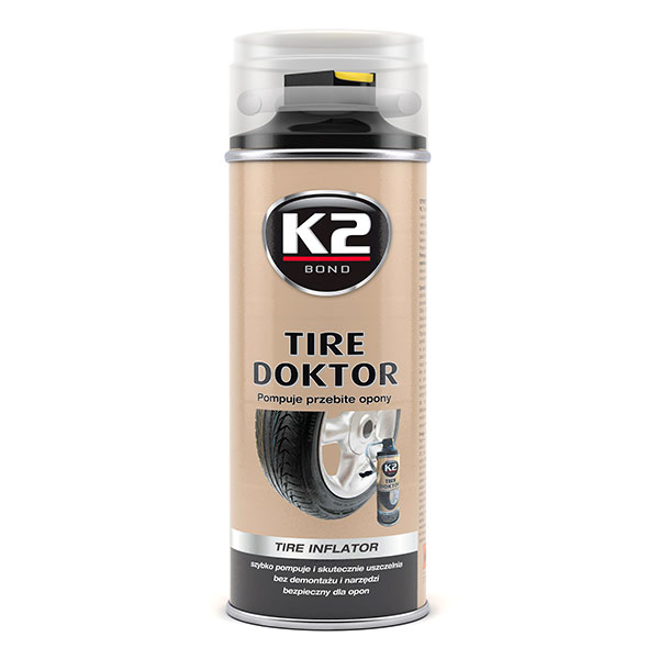 Sprej na opravu pneumatík Tyre repair 400 ml, K2