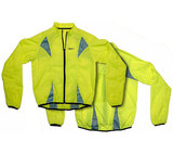 Reflexná bunda na bicykel a behanie S.O.R s odrazovými prvkami M, žltá, OEM