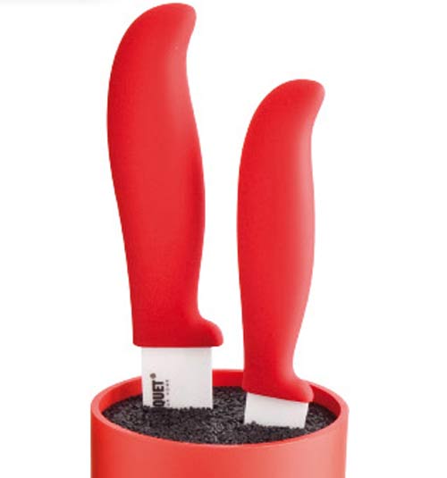 Stojan na nože so štetinami Red Culinaria 14 cm
