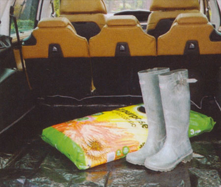Ochranná plachta do kufra auta 6962, PE gramáž 130 g/m2, 140 x 200 cm, zelená