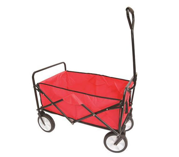 Skladací plážový vozík 6868 nosnosť 70 kg, 75 x 45 x 24 cm, červená
