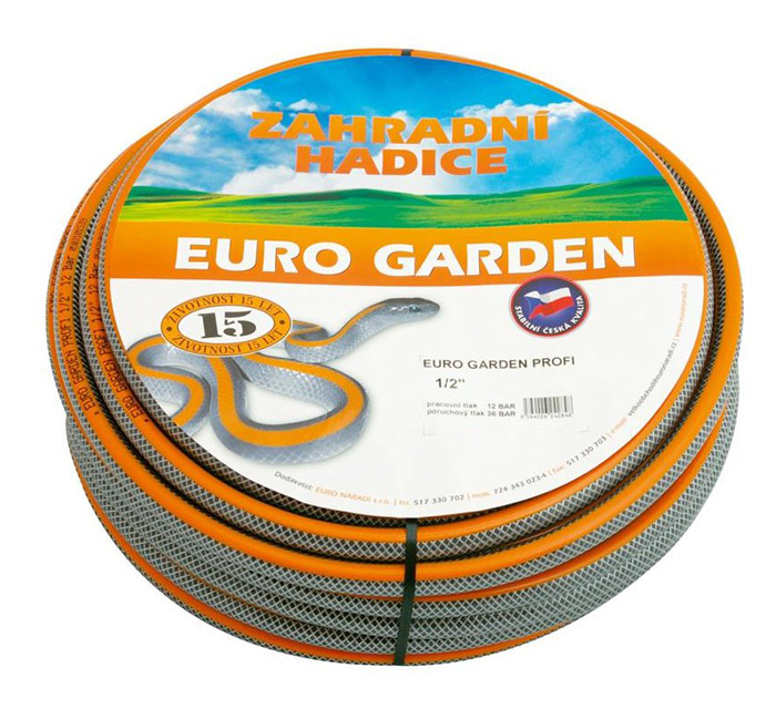3-vrstvová záhradná hadica EURO Garden PROFI proti riasam 1/2