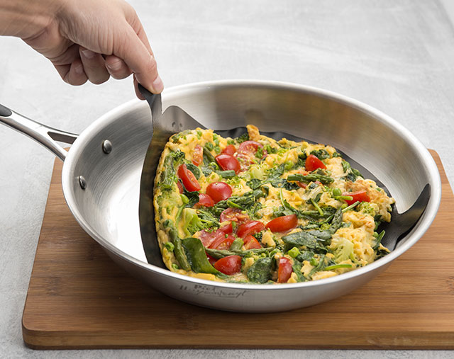 Nepriľnavá podložka 7070 na panvicu - vaječná omeleta bez tuku 24 cm, čierna