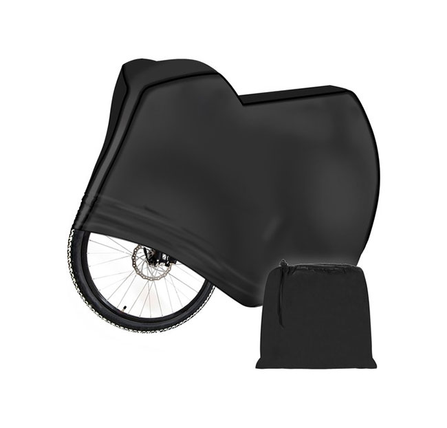 Odolná krycia plachta na bicykel + obal 103 x 105 x 62 cm, čierna