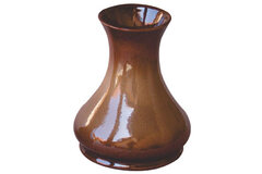 Kameninová váza malá, hnedá