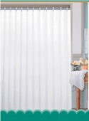 Kúpeľňový záves PVC 180 x 180 cm, biela