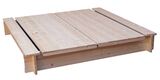 Detské drevené pieskovisko s poklopom Adodo 756, 120x120x20cm