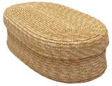 Chlebník vykladaný textilom oválny, prírodný