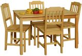Stôl + 4 stoličky z masívu