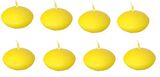 Plávajúce sviečky 8 ks - žltá