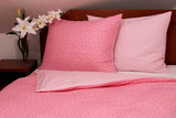 Tibex bavlnené obliečky Stars Pink 140x200, 70x90cm, ružová