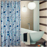 Kúpeľňový textilný záves  180 x 200 cm, modrý