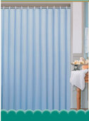Kúpeľňový záves PVC 180 x 180 cm, modrá
