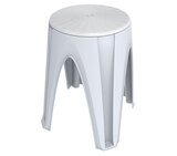 Plastová stolička do kúpeľne Stool 35 x 35 x 45,5 cm, biela