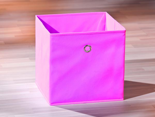 Winny - textilný box, ružový