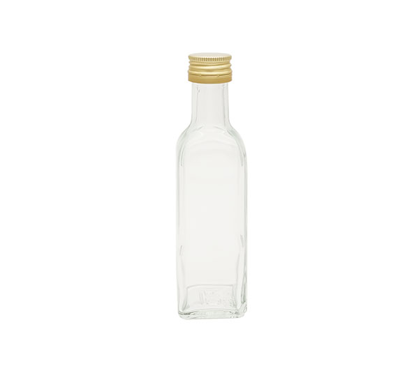 Sklenená fľaša s uzáverom na macerovanie bylín a korenia 100 ml