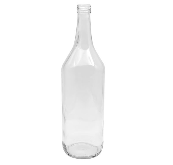 Sklenená fľaša na liehoviny 1L
